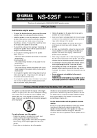 Yamaha NS-525-FE-Owners-Manual 